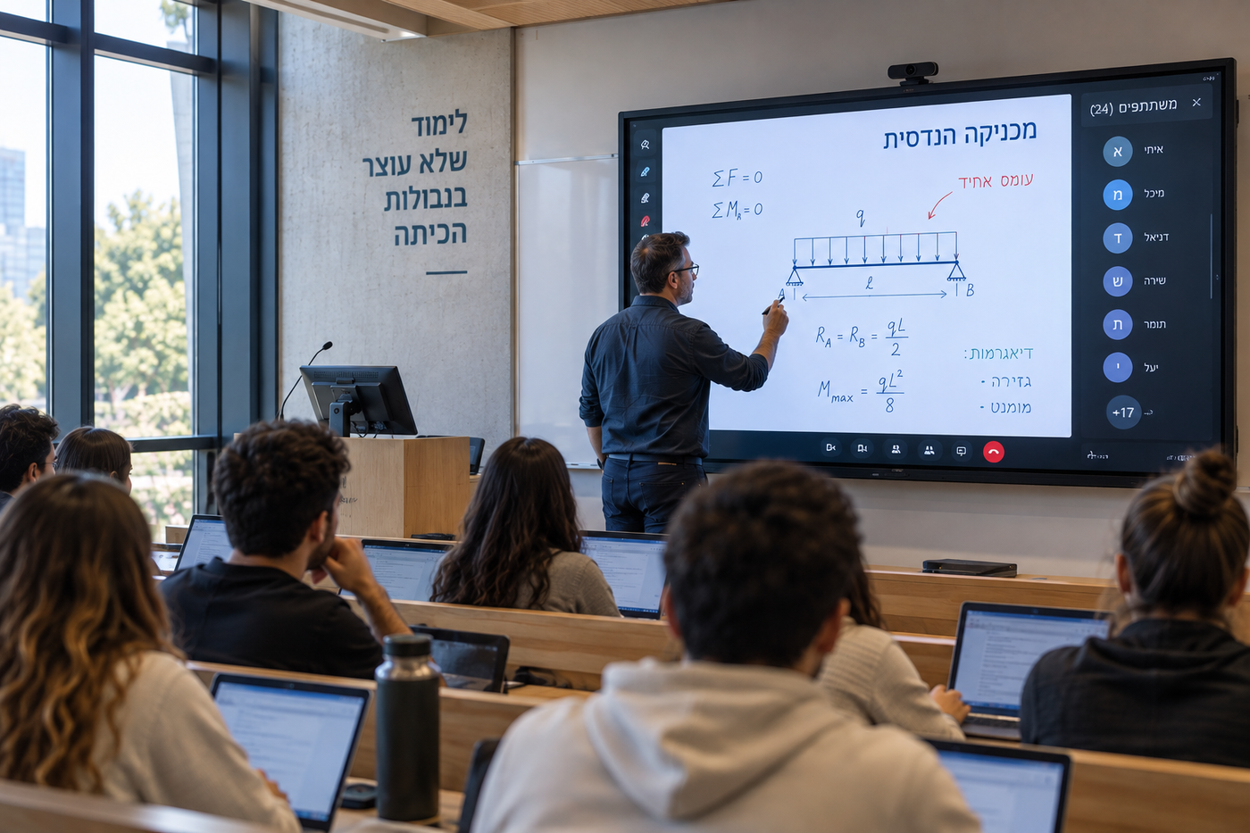 איך מסכים אינטראקטיביים משתלבים בהוראה היברידית באקדמיה?