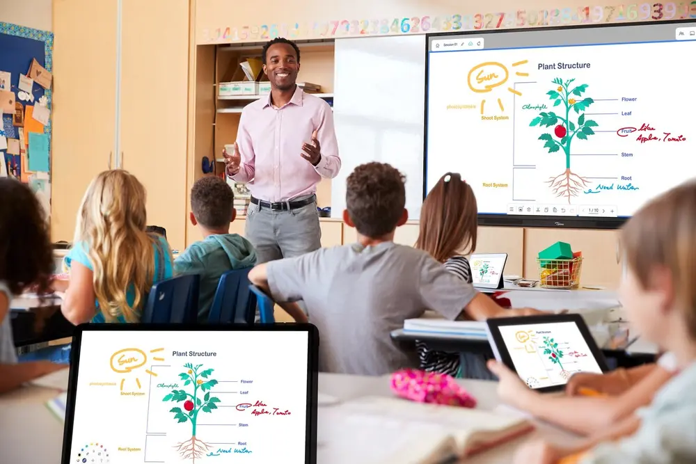 מסך מגע אינטראקטיבי גודל ";65 Optoma 3653RK 4K