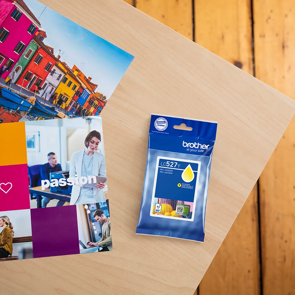 דיו מקורי של Brother LC527Y - צהוב