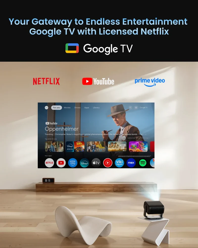 מקרן לייזר 4K Dangbei MP1 Max