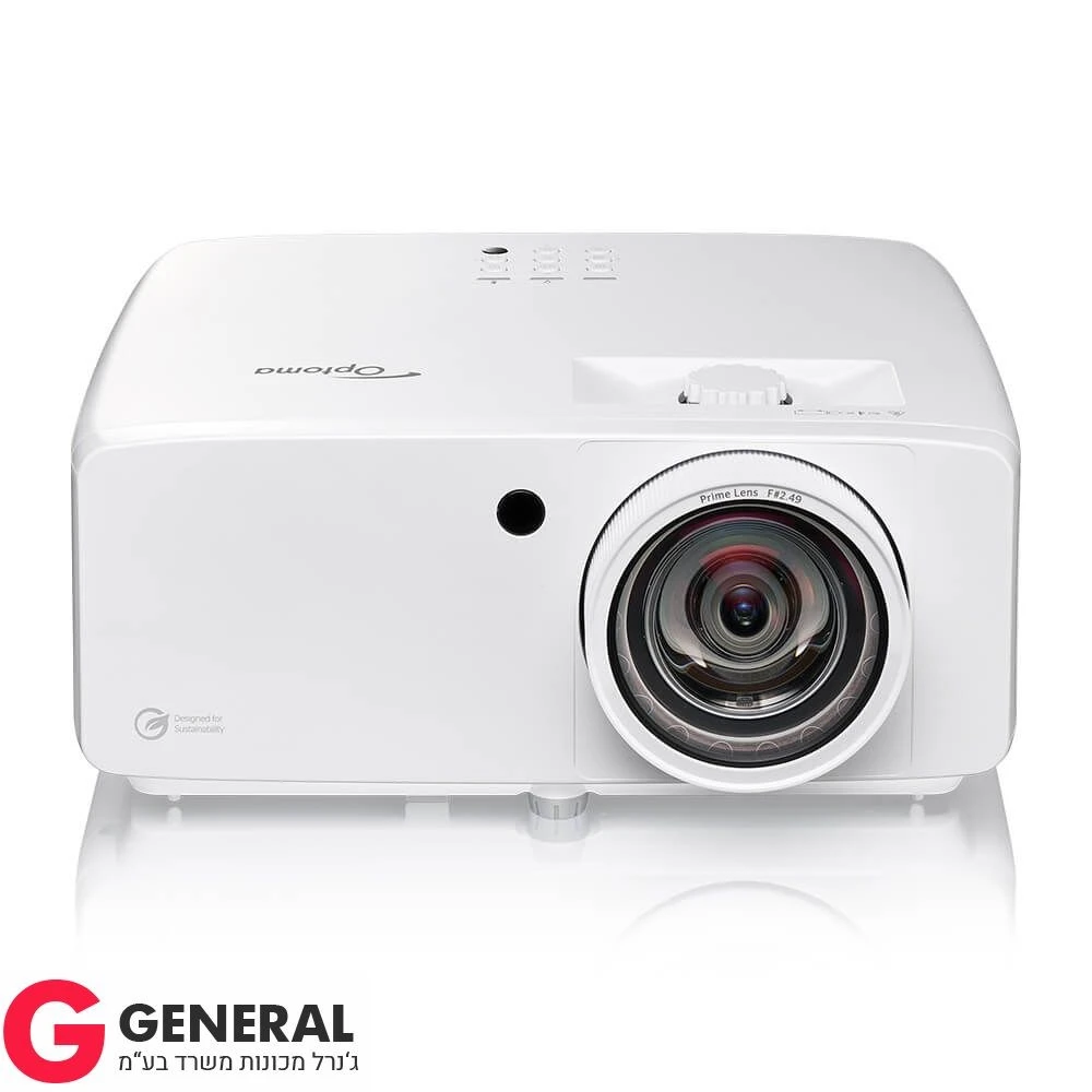 מקרן לייזר OPTOMA ZH521ST מרחק הקרנה קצר 5300 לומן