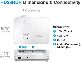 _מקרן  ביתי Optoma HD28HDR 1080p